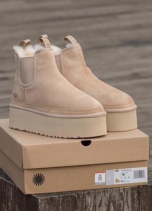 Ugg neumel platform zip slipper