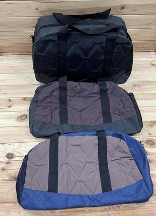 Сумка спортивная на молнии с ручками 48*30*22 см. (3 цв.) "style box" от прямого поставщика