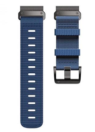 Нейлоновий ремінець garmin 22 mm 26 mm tactix 26 мм, синій