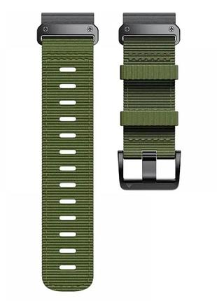 Нейлоновий ремінець garmin 22 mm 26 mm tactix 26 мм, олива