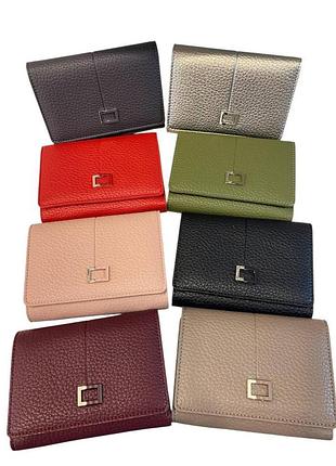 Кошелёк женский из эко-кожи на магните (8 цв.) "gold" от прямого поставщика