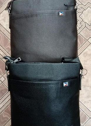 Сумка-планшетка мужская эко-кожа через плечо 25*23*5 см. (2 цв.) "travel" от прямого поставщика