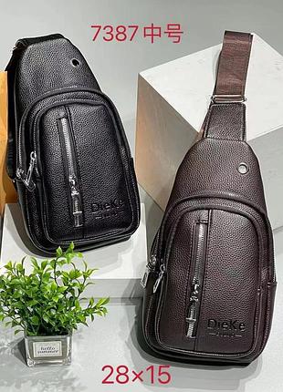 Сумка мужская через плечо эко кожа 28*15см (2цв) "bagfon's " от прямого поставщика
