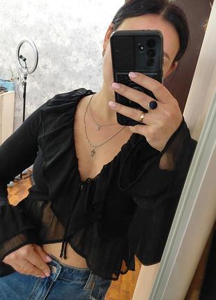 Кофта блуза на завязках