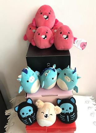 М'яка мала іграшка squishmallоws-набір 10шт,оригінал,чудовий подарунок до будь-якого свята,висота-8 см