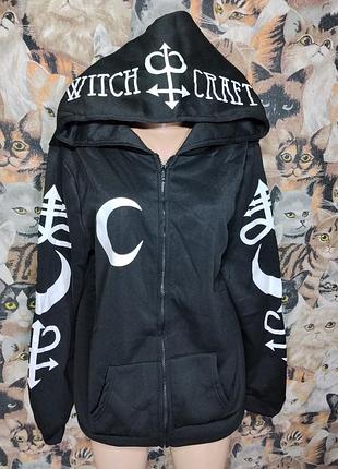 Ведьминское зип худи с оккультными символами
