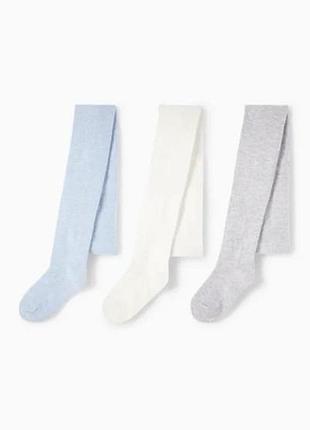 Набор колготок для девочки 3 шт. c&a германия колготки для дівчинки