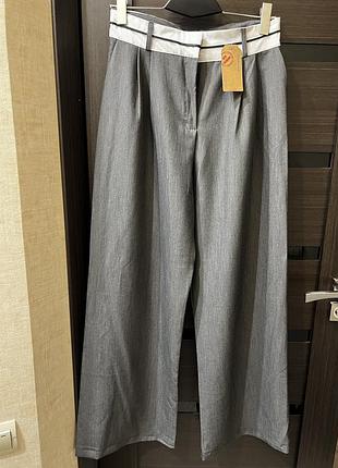 Брюки палаццо прямі