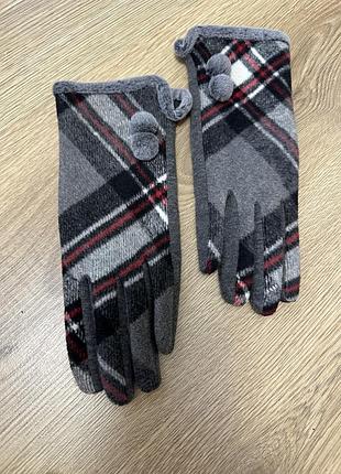 Трикотажні комбіновані рерчатки рукавички