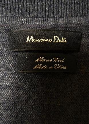 Шикарный шерстяной джемпер massimo dutti 6