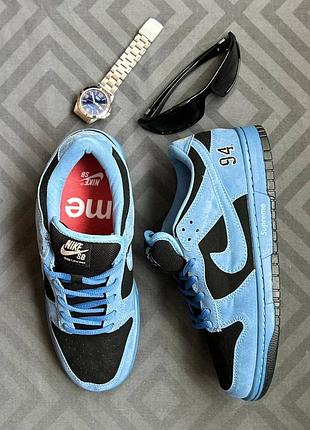 Кросівки nike sb dunk x supreme blue 6