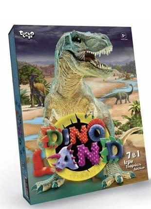 Набір danko toys креативна творчість dino land 7в1