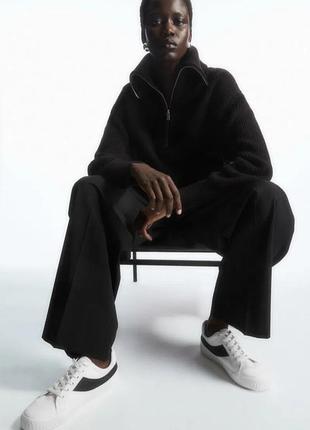 Cos нові кеди текстиль + шкіра