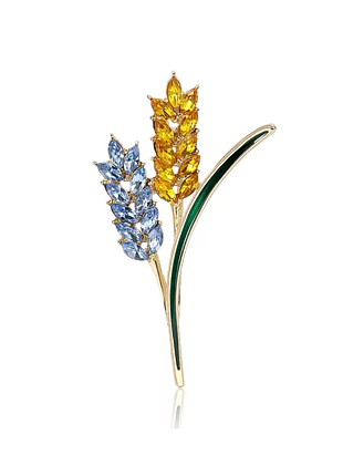 Колоски желтый и голубой