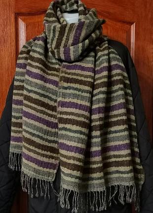 Великий вовняний довгий дизайнерський шарф elemente clemente