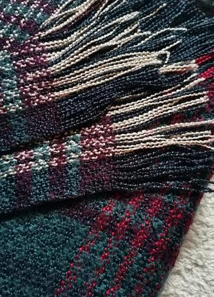 Длинный шарф с бахромой george красивый тёплый шарф