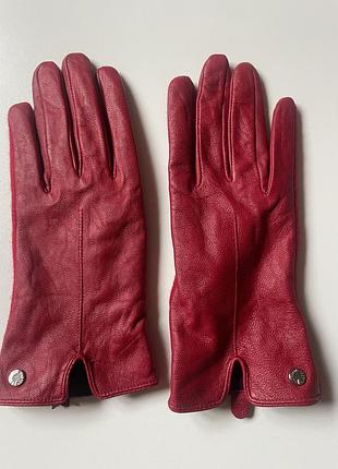 Перчатки кожа/шерсть 2