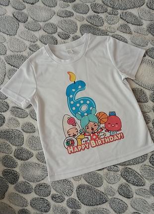 Футболка на день народження 6 років тока бока toka boca life world