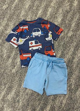 Оверсайз футболка next з машинками