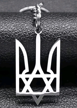 Патриотическая серия. брелок, брелка герб, трезуб, украина, медсталь