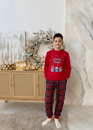 Теплая детская пижама winter holiday 2