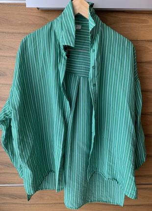 Шикарна блуза довжина 74 см 63 см ширина вільного стилю плечі 45-50 зі спуском7 фото
