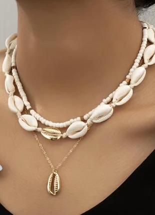 Чокер с ракушками тренд лета