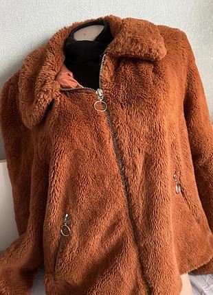 Кардиган пушистый. эко шубка xxl