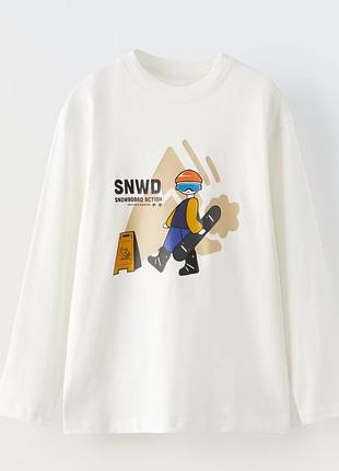 Лонгслив детский zara 120см, 6-7роков, свитер для мальчика, реглан для мальчика