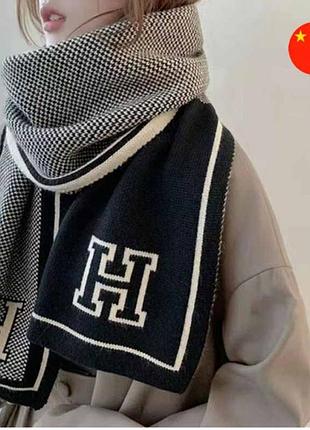 Шарф теплий с логотипом н