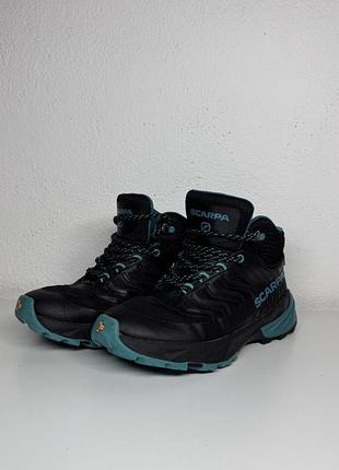 Кроссовки на мембране gore-tex scarpa rush mid ботинки размер 34, 22см
