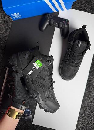 Кросівки чоловічі adidas terrex fur all black (термо)