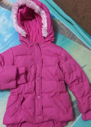 Куртка дитяча зимова зимняя девочке 3 - 4 роки 98/104