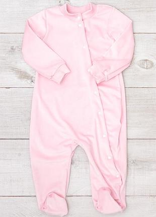 Велюровый ясельный комбинезон для девочки однотонный,, носи свое, 359 грн