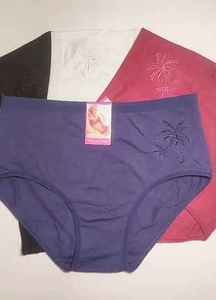 Женские хлопковые трусики слипы батал