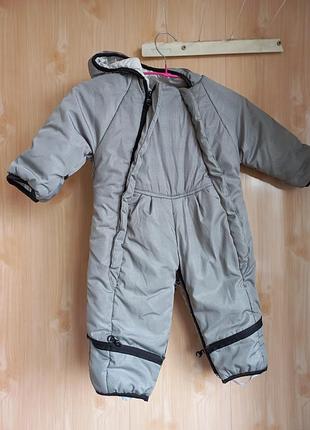 Детский комбинезон деми зимний конверт трансформер 0-12 мес