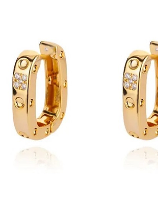 Серьги нержавеющая сталь stainless steel геометрия вставки камешников