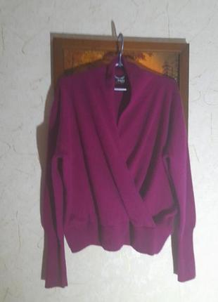 Женский кашемировый пуловер в запах repeat cashmere