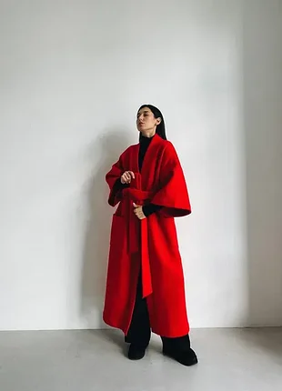 Пальто женское senera l красное