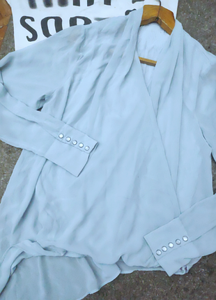 Шефоновая блуза ассиметрия