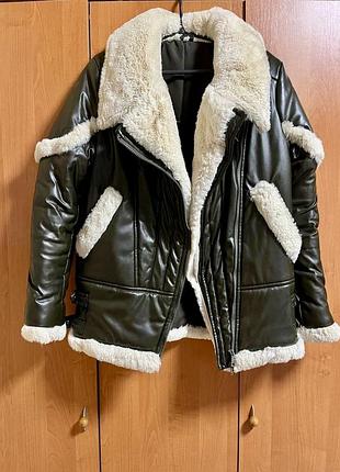 Дуже тепла зимова куртка авіатор, розмір с