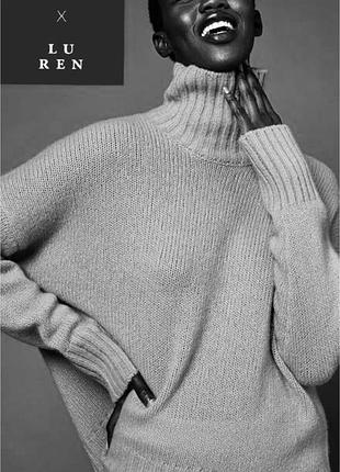 Свет з високим горлом,оверсайз,вовна+кашемір