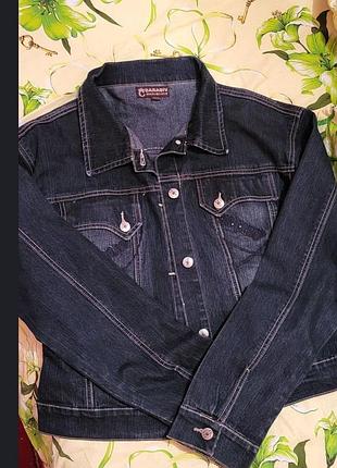 Джинсовий піджак  розмір 48 -50