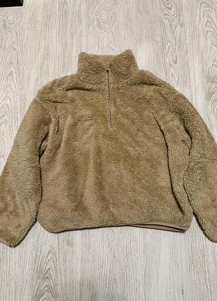 Флісова кофта світшот h&m оверсайз
