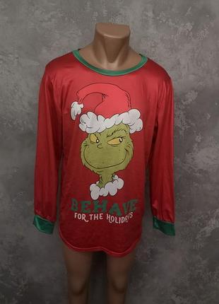 Чоловічий новорічний лонгслів лонгслив грінч s новий рік різдво