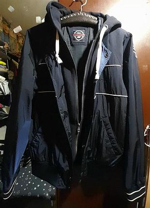 Superdry мужская ветровка с капюшоном