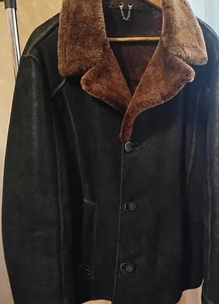 Натуральная мужская дубленка р. 52-54