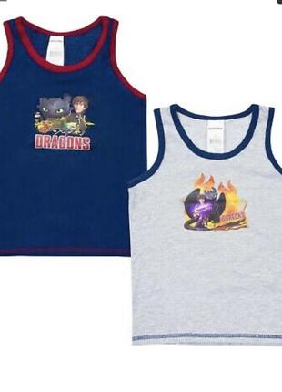 Набор маек «как приручить дракона» 2 шт