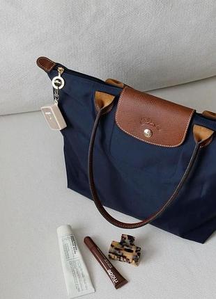 Сумка шопер longchamp синя