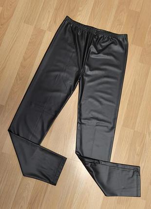 Женские лосины из экокожи